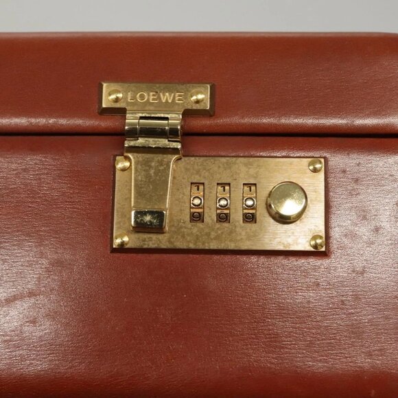 LOEWE Trunk Leather Brown Auth - Picture 12 of 16